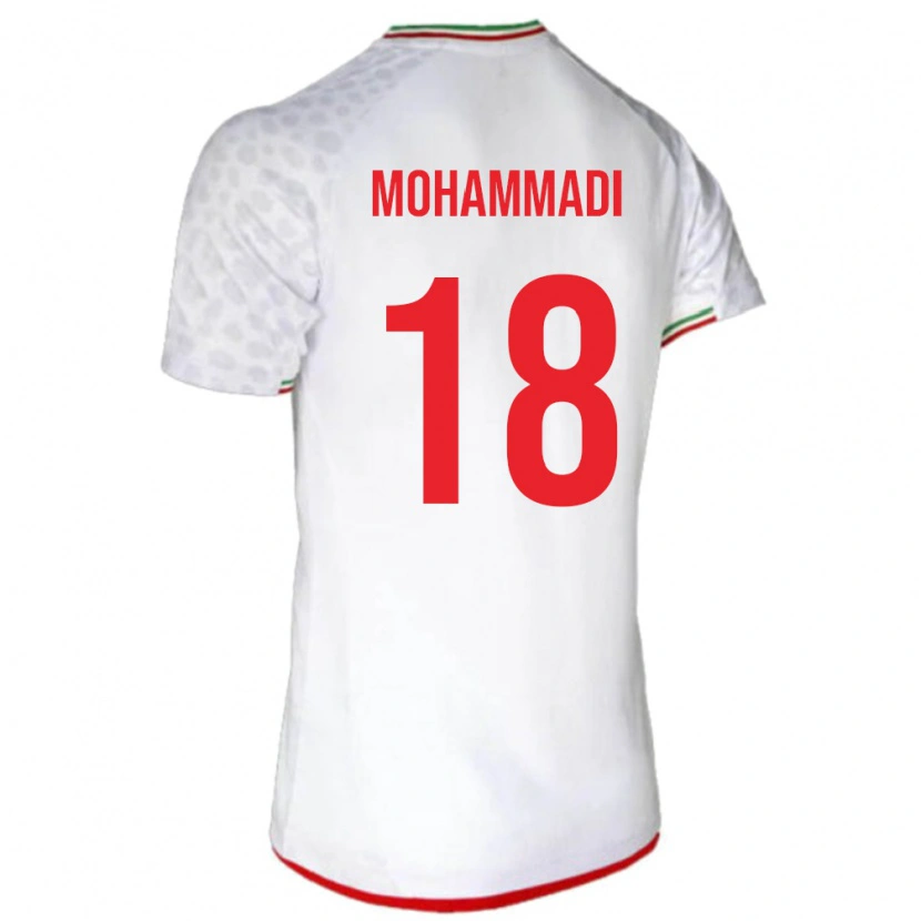 Danxen Män Iran Melika Mohammadi #18 Vit Hemmatröja Matchtröjor 24-26 Tröjor T-Tröja