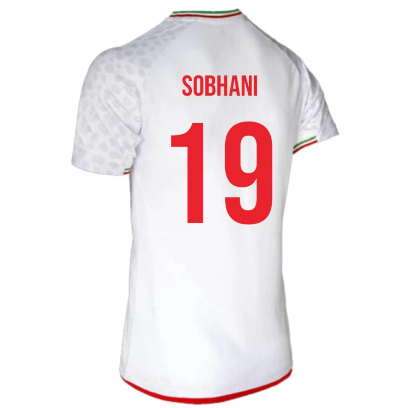 Danxen Män Iran Ali Sobhani #19 Vit Hemmatröja Matchtröjor 24-26 Tröjor T-Tröja