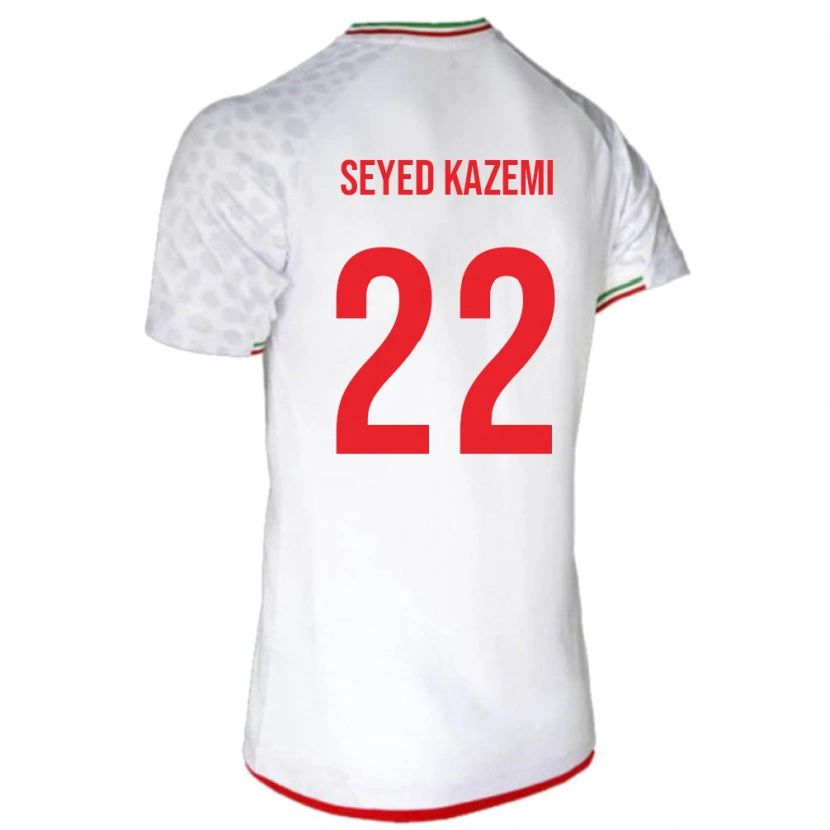 Danxen Män Iran Arefeh Seyed Kazemi #22 Vit Hemmatröja Matchtröjor 24-26 Tröjor T-Tröja