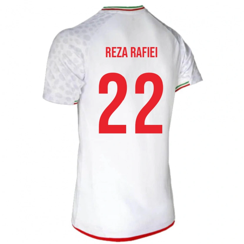 Danxen Män Iran Amir Reza Rafiei #22 Vit Hemmatröja Matchtröjor 24-26 Tröjor T-Tröja
