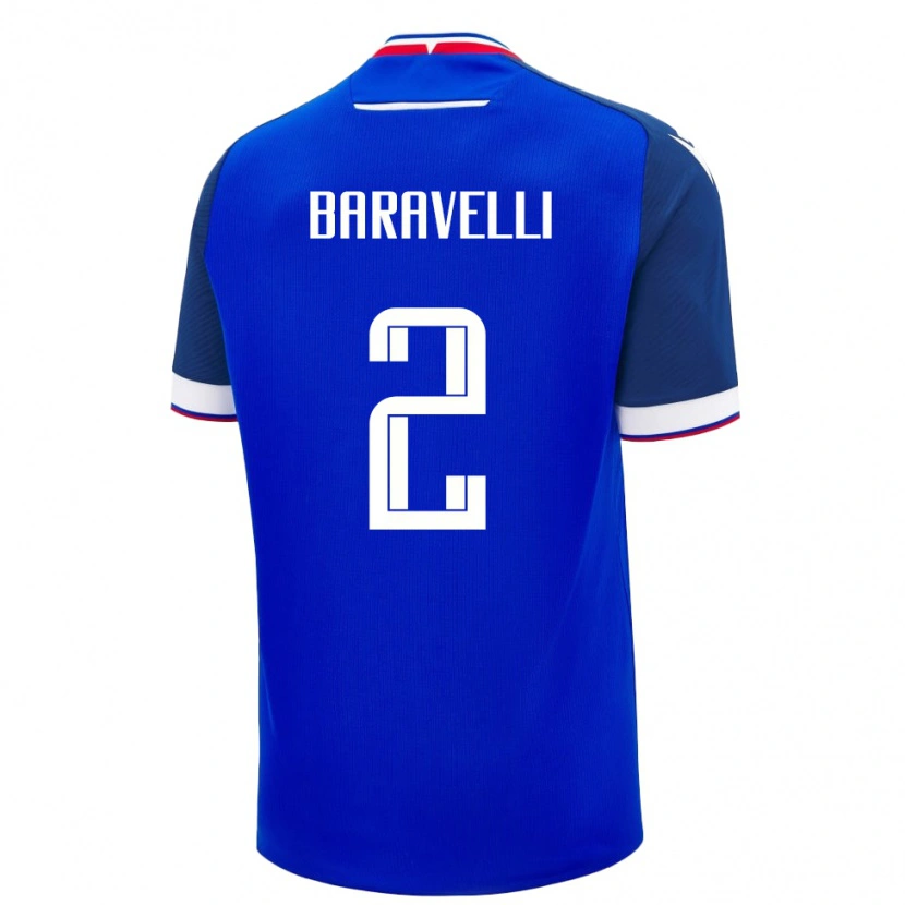 Danxen Män Slovakien Rocco Baravelli #2 Blå Hemmatröja Matchtröjor 24-26 Tröjor T-Tröja