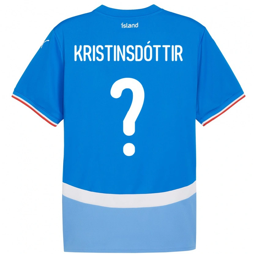 Danxen Män Island Ólöf Sigríður Kristinsdóttir #0 Blå Hemmatröja Matchtröjor 24-26 Tröjor T-Tröja