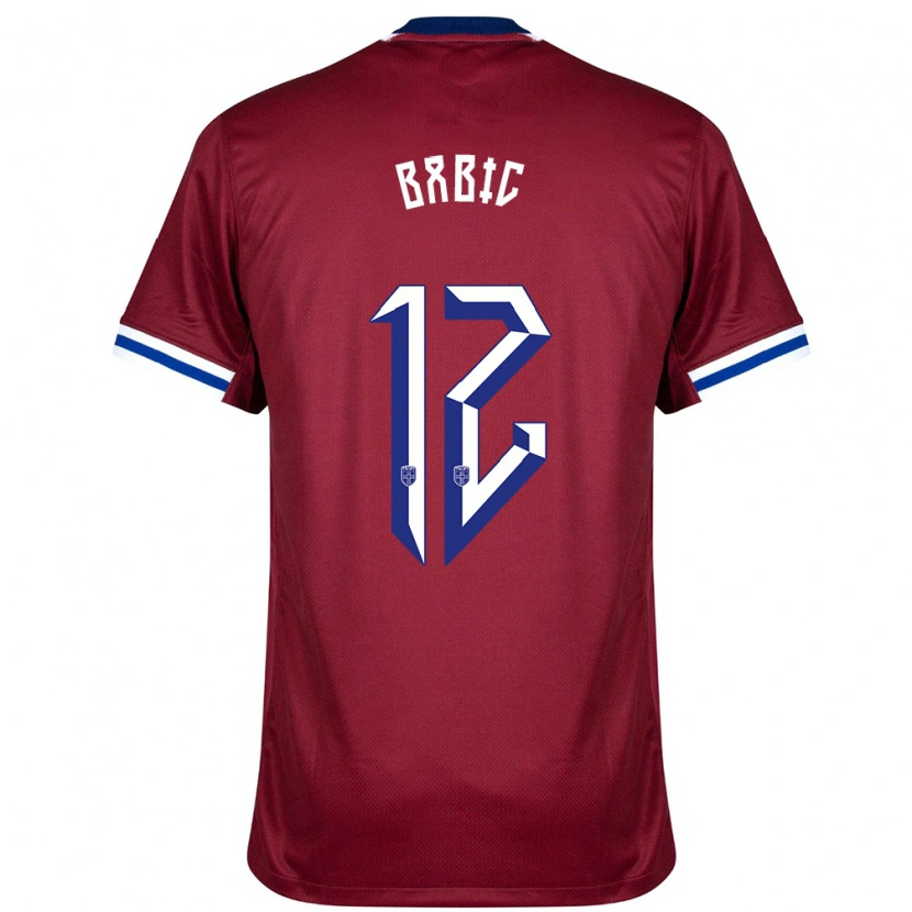 Danxen Män Norge Lazar Babic #12 Röd Blå Vit Hemmatröja Matchtröjor 24-26 Tröjor T-Tröja