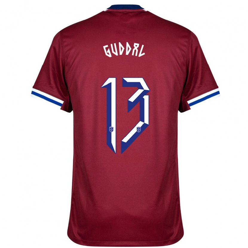 Danxen Män Norge Tobias Guddal #13 Röd Blå Vit Hemmatröja Matchtröjor 24-26 Tröjor T-Tröja
