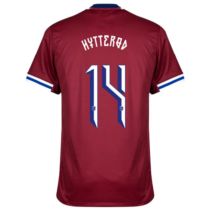 Danxen Män Norge Henrik Hytterød #14 Röd Blå Vit Hemmatröja Matchtröjor 24-26 Tröjor T-Tröja