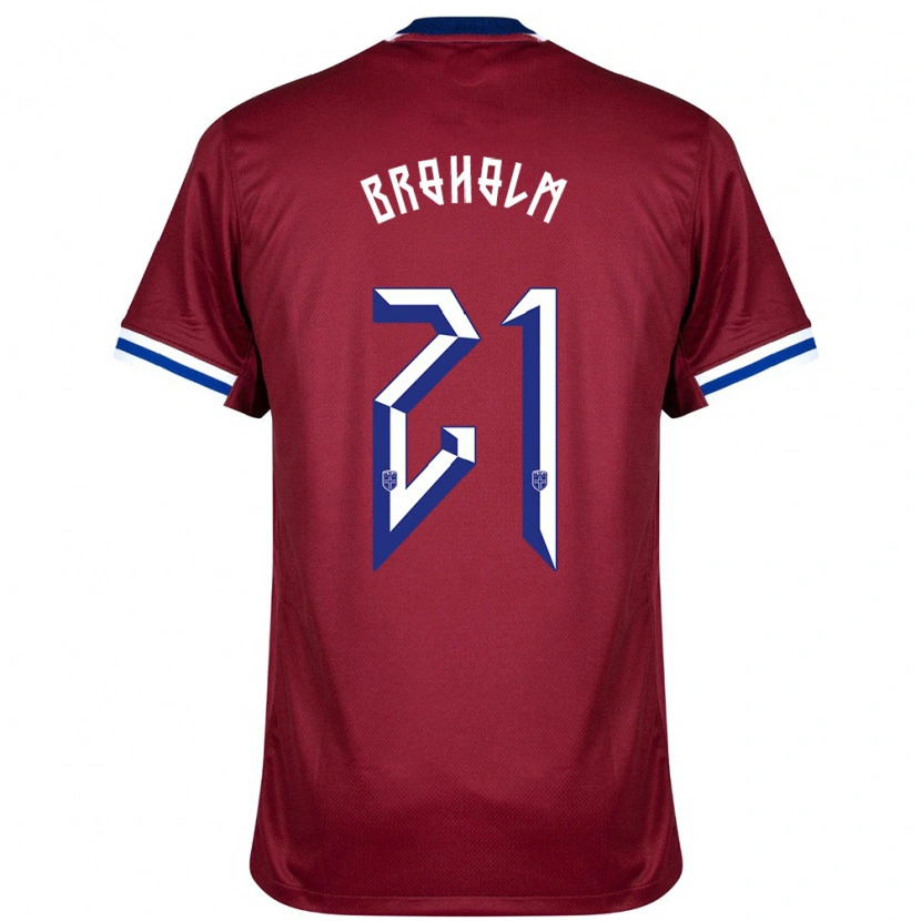 Danxen Män Norge Marius Broholm #21 Röd Blå Vit Hemmatröja Matchtröjor 24-26 Tröjor T-Tröja