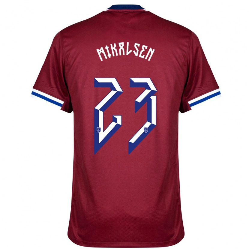 Danxen Män Norge Aurora Mikalsen #23 Röd Blå Vit Hemmatröja Matchtröjor 24-26 Tröjor T-Tröja