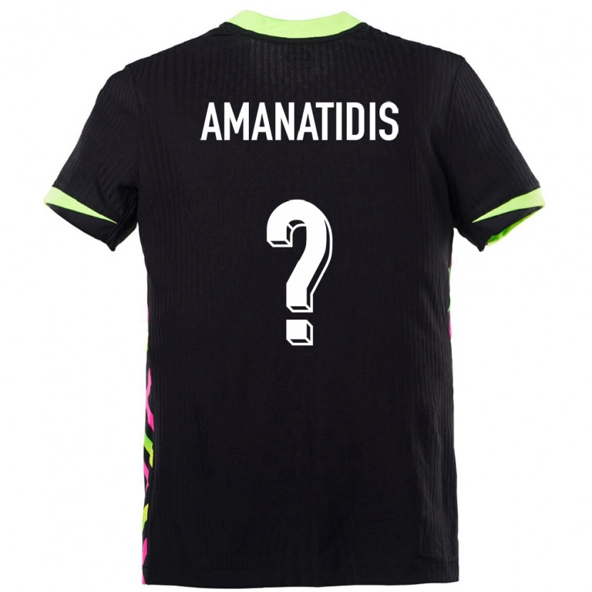 Danxen Män Australien Nathan Amanatidis #0 Mörkblå Bortatröja Matchtröjor 24-26 Tröjor T-Tröja