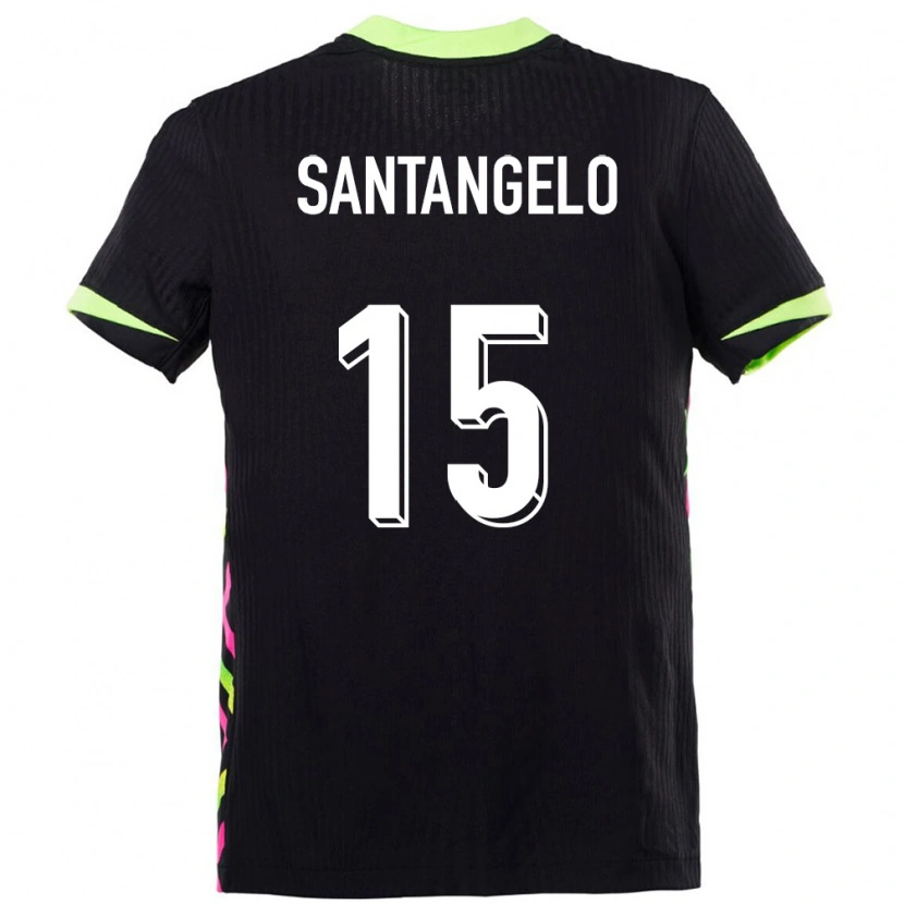 Danxen Män Australien Marco Santangelo #15 Mörkblå Bortatröja Matchtröjor 24-26 Tröjor T-Tröja