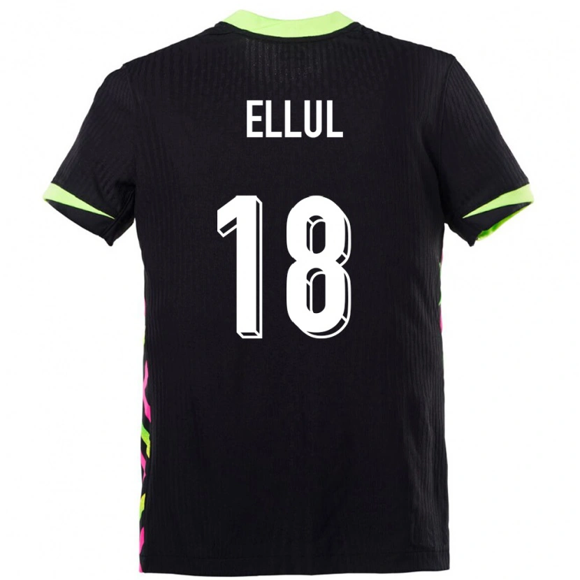 Danxen Män Australien Noah Ellul #18 Mörkblå Bortatröja Matchtröjor 24-26 Tröjor T-Tröja