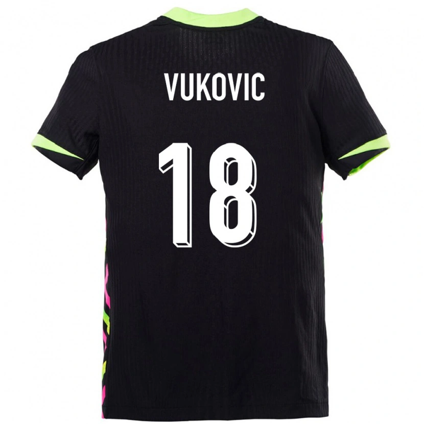Danxen Män Australien Danny Vukovic #18 Mörkblå Bortatröja Matchtröjor 24-26 Tröjor T-Tröja