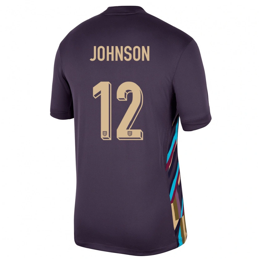 Danxen Män England Joe Johnson #12 Mörkt Russin Bortatröja Matchtröjor 24-26 Tröjor T-Tröja