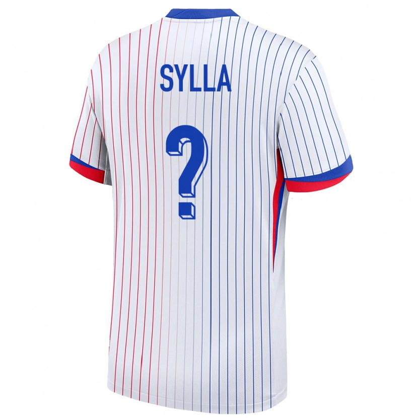 Danxen Män Frankrike Mohamed Sylla #0 Vit Bortatröja Matchtröjor 24-26 Tröjor T-Tröja