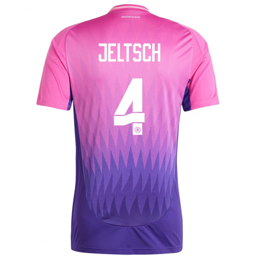 Danxen Män Tyskland Finn Jeltsch #4 Rosa Lila Bortatröja Matchtröjor 24-26 Tröjor T-Tröja