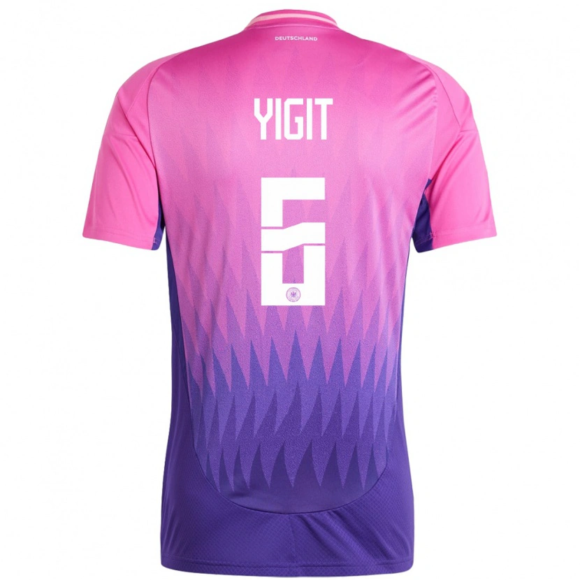 Danxen Män Tyskland Ertugrul Yigit #6 Rosa Lila Bortatröja Matchtröjor 24-26 Tröjor T-Tröja