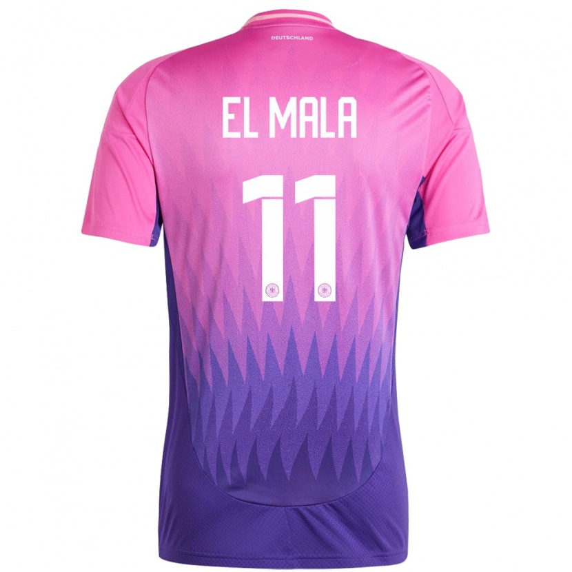 Danxen Män Tyskland Said El Mala #11 Rosa Lila Bortatröja Matchtröjor 24-26 Tröjor T-Tröja