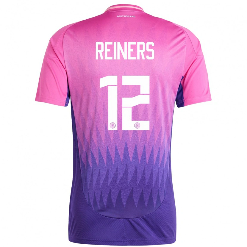 Danxen Män Tyskland Leonard Reiners #12 Rosa Lila Bortatröja Matchtröjor 24-26 Tröjor T-Tröja