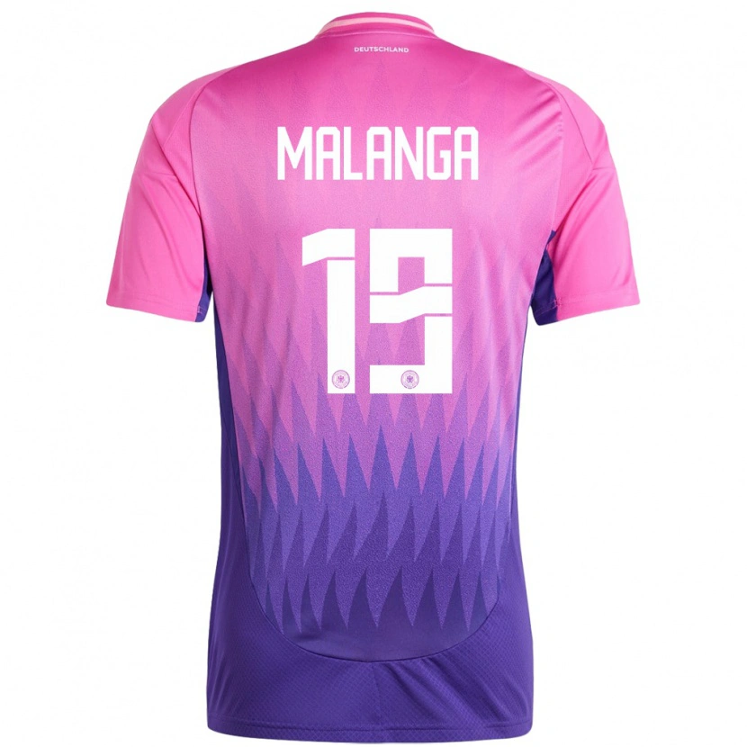 Danxen Män Tyskland Jarzinho Malanga #19 Rosa Lila Bortatröja Matchtröjor 24-26 Tröjor T-Tröja