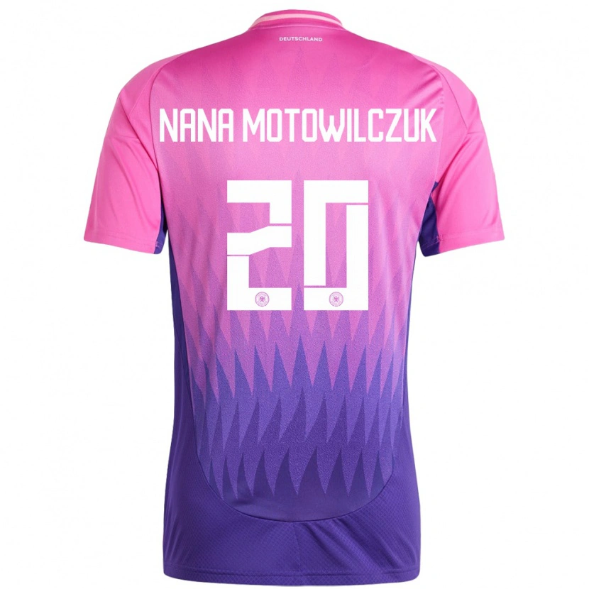 Danxen Män Tyskland Kevin Nana Motowilczuk #20 Rosa Lila Bortatröja Matchtröjor 24-26 Tröjor T-Tröja