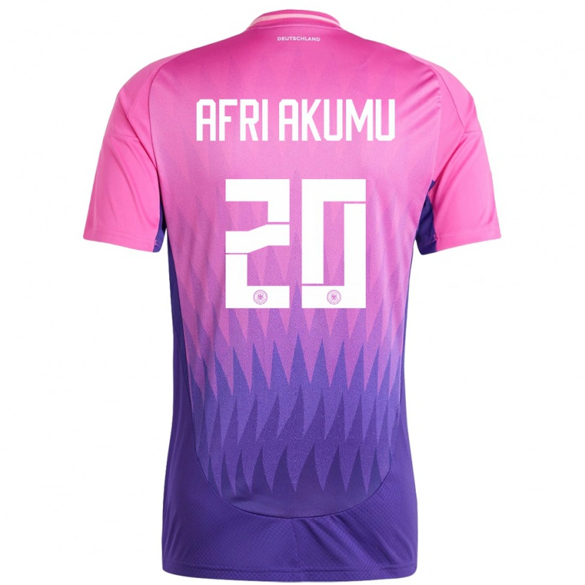 Danxen Män Tyskland Maik Afri Akumu #20 Rosa Lila Bortatröja Matchtröjor 24-26 Tröjor T-Tröja