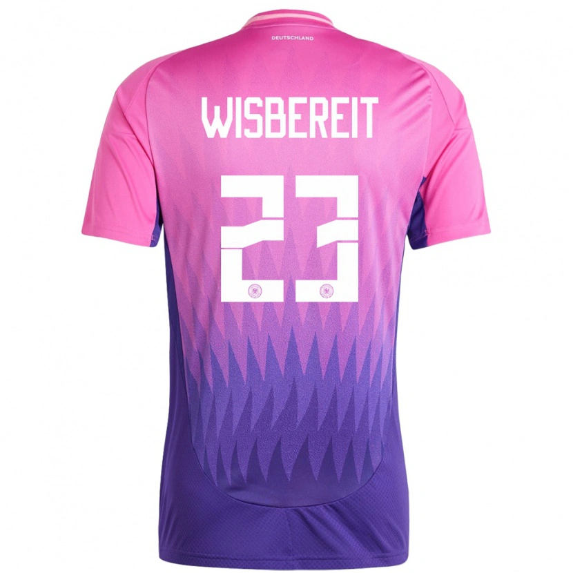 Danxen Män Tyskland Tom Wisbereit #23 Rosa Lila Bortatröja Matchtröjor 24-26 Tröjor T-Tröja