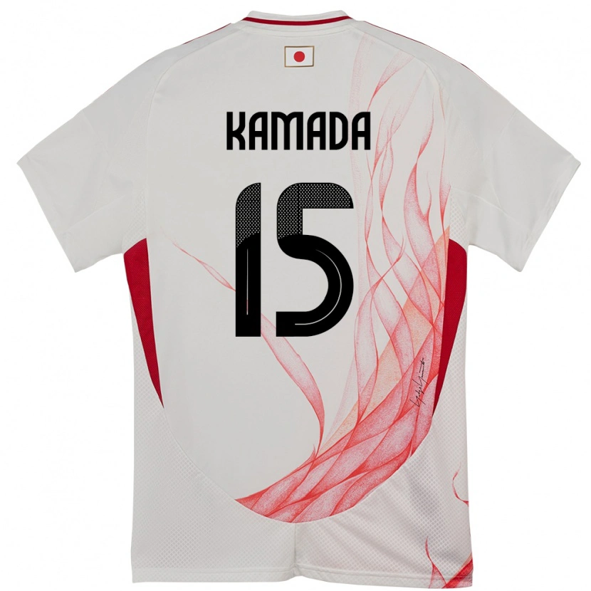 Danxen Män Japan Daichi Kamada #15 Vit Bortatröja Matchtröjor 24-26 Tröjor T-Tröja