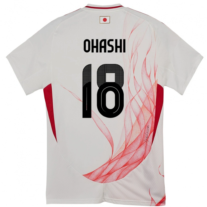 Danxen Män Japan Yuki Ohashi #18 Vit Bortatröja Matchtröjor 24-26 Tröjor T-Tröja