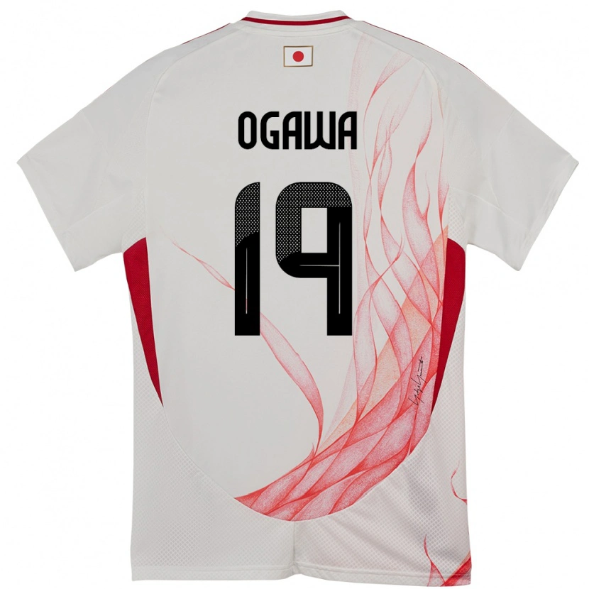 Danxen Män Japan Koki Ogawa #19 Vit Bortatröja Matchtröjor 24-26 Tröjor T-Tröja
