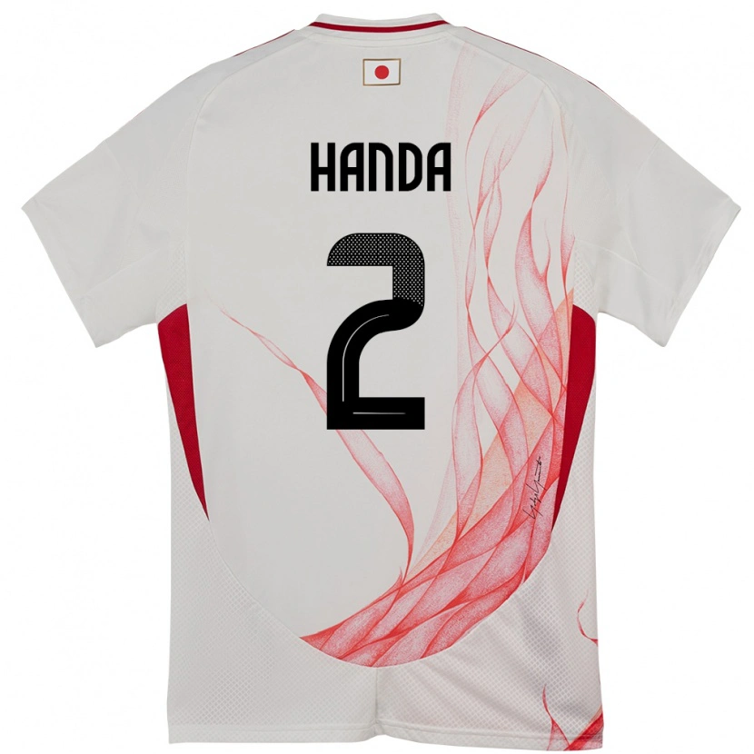 Danxen Män Japan Riku Handa #2 Vit Bortatröja Matchtröjor 24-26 Tröjor T-Tröja