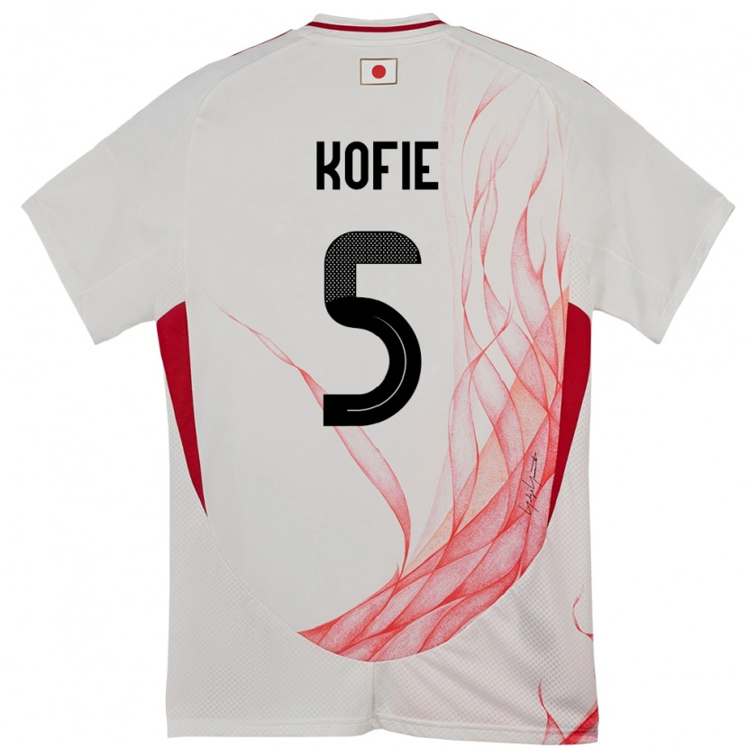 Danxen Män Japan Shota Kofie #5 Vit Bortatröja Matchtröjor 24-26 Tröjor T-Tröja