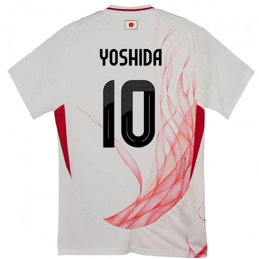 Danxen Män Japan Minato Yoshida #10 Vit Bortatröja Matchtröjor 24-26 Tröjor T-Tröja
