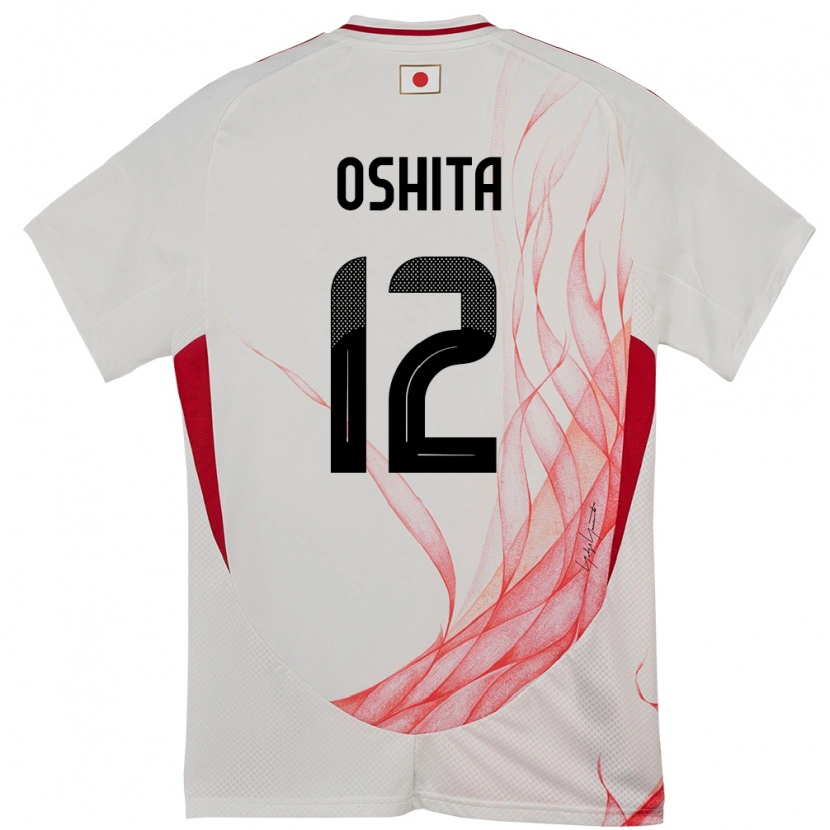 Danxen Män Japan Kosei Oshita #12 Vit Bortatröja Matchtröjor 24-26 Tröjor T-Tröja