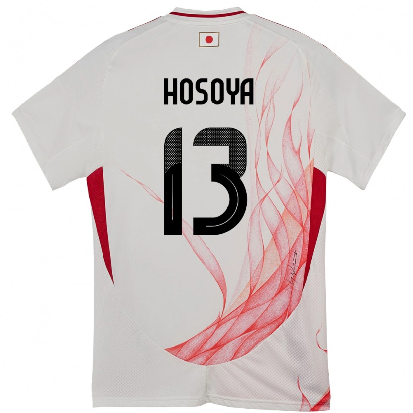 Danxen Män Japan Mao Hosoya #13 Vit Bortatröja Matchtröjor 24-26 Tröjor T-Tröja