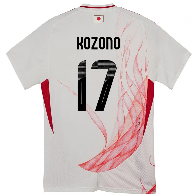 Danxen Män Japan Seishiro Kozono #17 Vit Bortatröja Matchtröjor 24-26 Tröjor T-Tröja