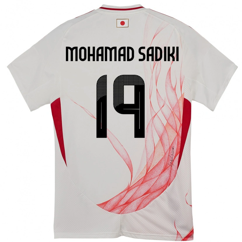 Danxen Män Japan Mohamad Sadiki Wade #19 Vit Bortatröja Matchtröjor 24-26 Tröjor T-Tröja