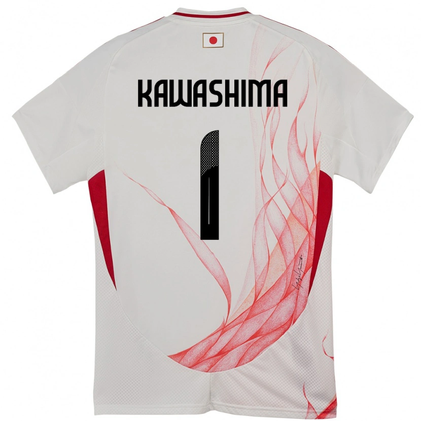 Danxen Män Japan Eiji Kawashima #1 Vit Bortatröja Matchtröjor 24-26 Tröjor T-Tröja