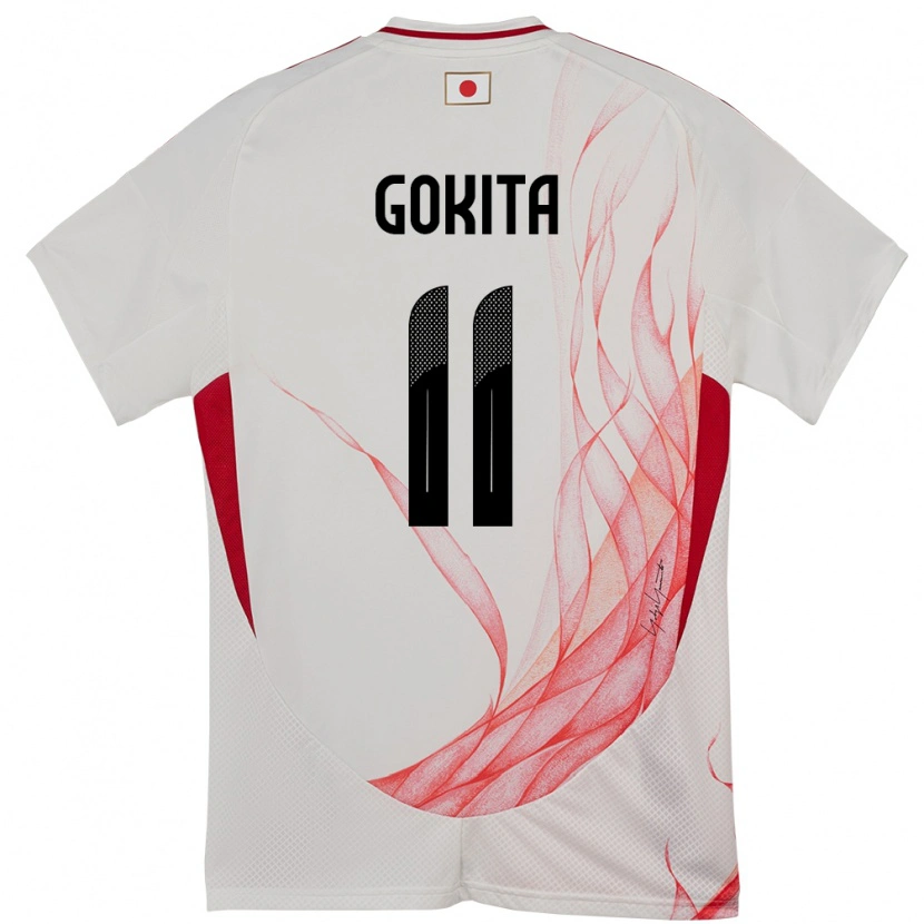 Danxen Män Japan Kishin Gokita #11 Vit Bortatröja Matchtröjor 24-26 Tröjor T-Tröja