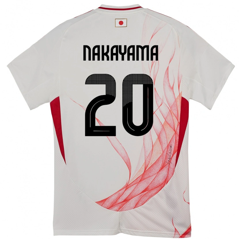 Danxen Män Japan Yuta Nakayama #20 Vit Bortatröja Matchtröjor 24-26 Tröjor T-Tröja