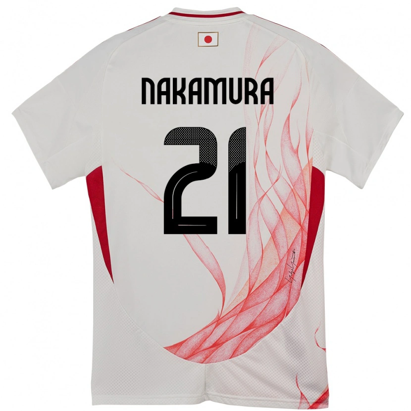 Danxen Män Japan Jiro Nakamura #21 Vit Bortatröja Matchtröjor 24-26 Tröjor T-Tröja