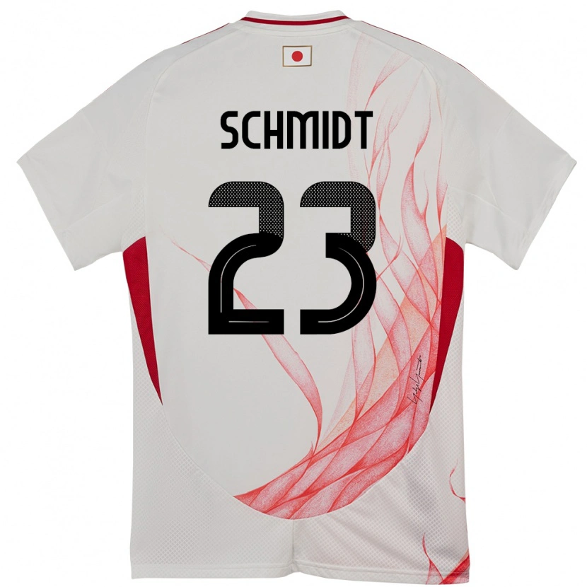 Danxen Män Japan Daniel Schmidt #23 Vit Bortatröja Matchtröjor 24-26 Tröjor T-Tröja