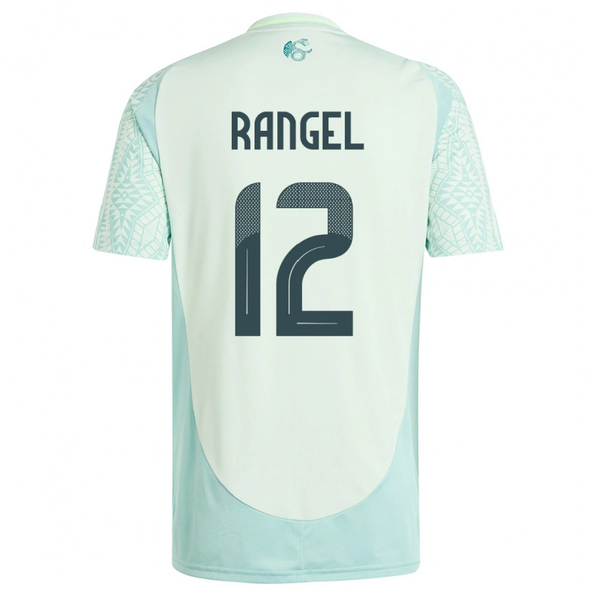 Danxen Män Mexiko Raúl Rangel #12 Linne Grön Bortatröja Matchtröjor 24-26 Tröjor T-Tröja