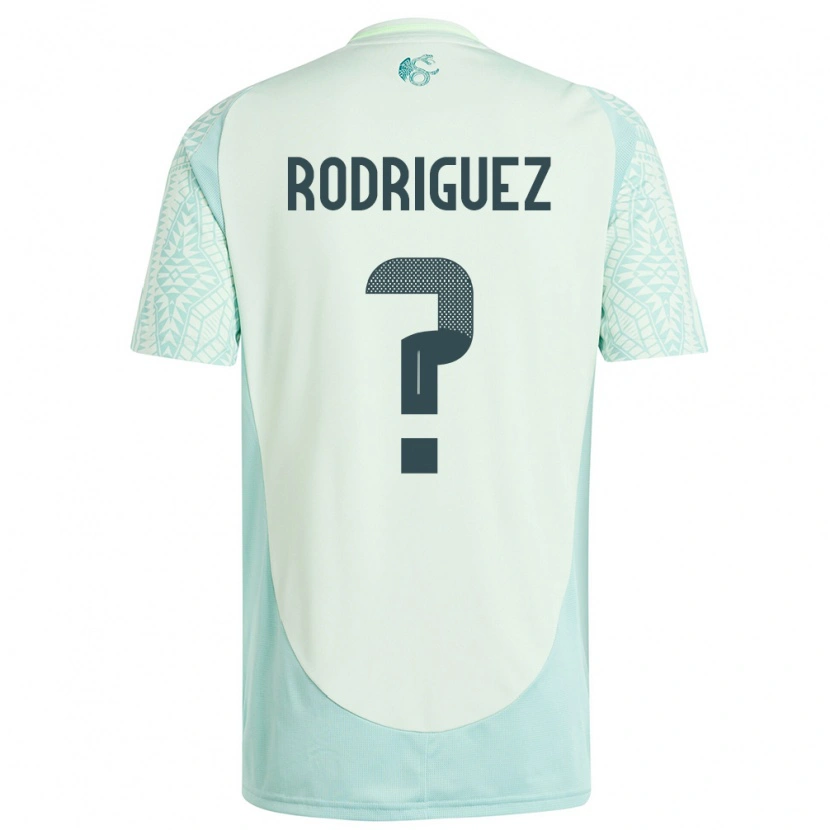 Danxen Män Mexiko Sebastian Rodriguez #0 Linne Grön Bortatröja Matchtröjor 24-26 Tröjor T-Tröja