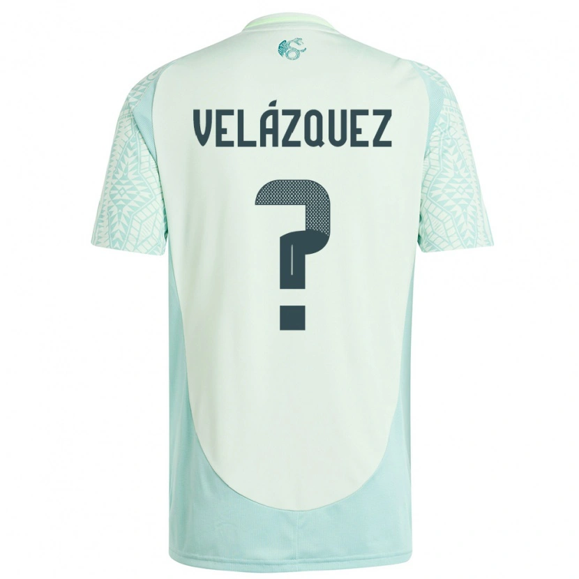 Danxen Män Mexiko Héber Velázquez #0 Linne Grön Bortatröja Matchtröjor 24-26 Tröjor T-Tröja