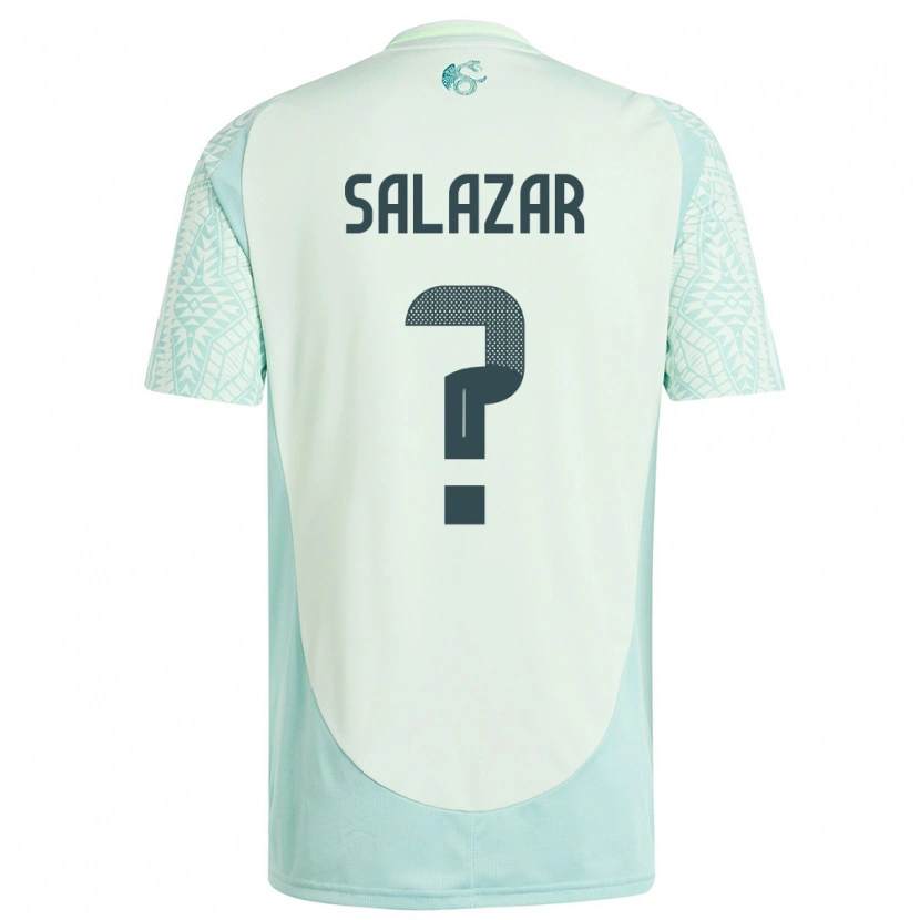 Danxen Män Mexiko Bryan Salazar #0 Linne Grön Bortatröja Matchtröjor 24-26 Tröjor T-Tröja