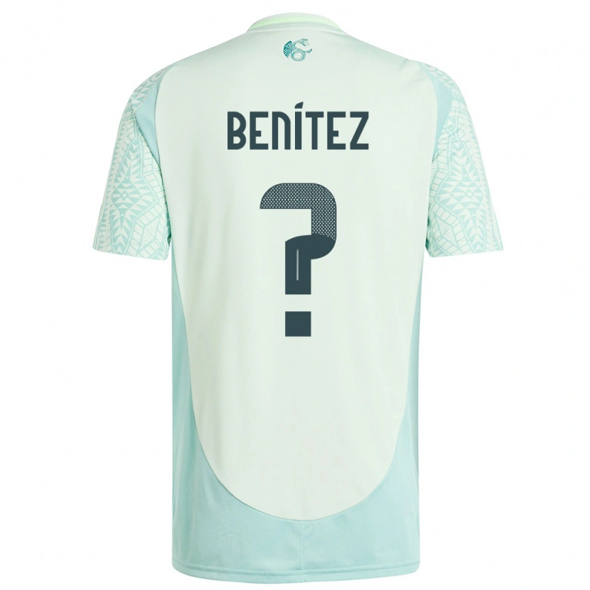 Danxen Män Mexiko Gianluca Benítez #0 Linne Grön Bortatröja Matchtröjor 24-26 Tröjor T-Tröja