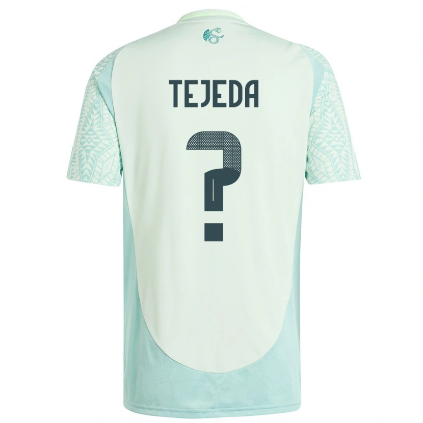 Danxen Män Mexiko Saulo Tejeda #0 Linne Grön Bortatröja Matchtröjor 24-26 Tröjor T-Tröja