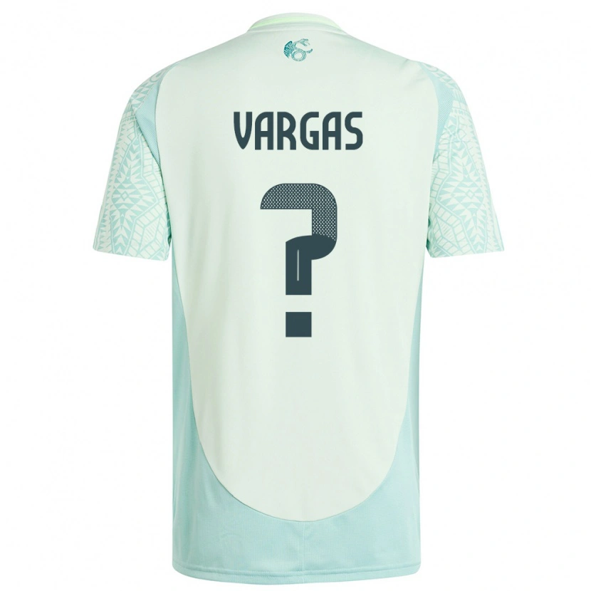 Danxen Män Mexiko Uziel Vargas #0 Linne Grön Bortatröja Matchtröjor 24-26 Tröjor T-Tröja