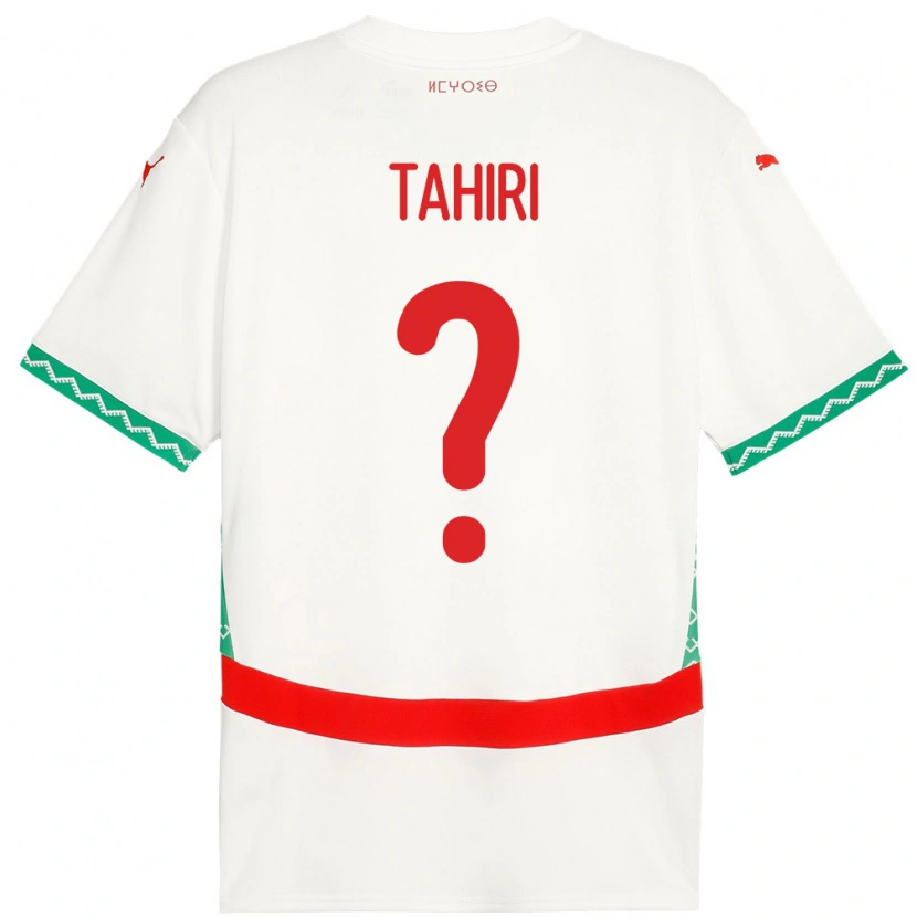 Danxen Män Marocko Aymen Tahiri #0 Vit Bortatröja Matchtröjor 24-26 Tröjor T-Tröja