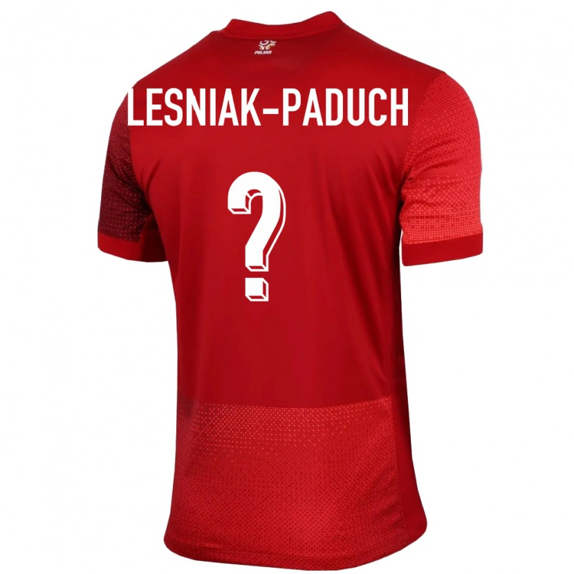 Danxen Män Polen Nikodem Lesniak-Paduch #0 Röd Bortatröja Matchtröjor 24-26 Tröjor T-Tröja