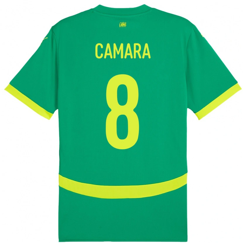 Danxen Män Senegal Lamine Camara #8 Grön Bortatröja Matchtröjor 24-26 Tröjor T-Tröja